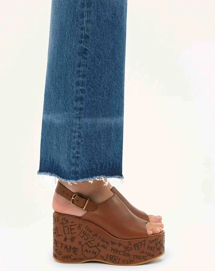 Chloé Maxime Wedge Sandals - Image 2