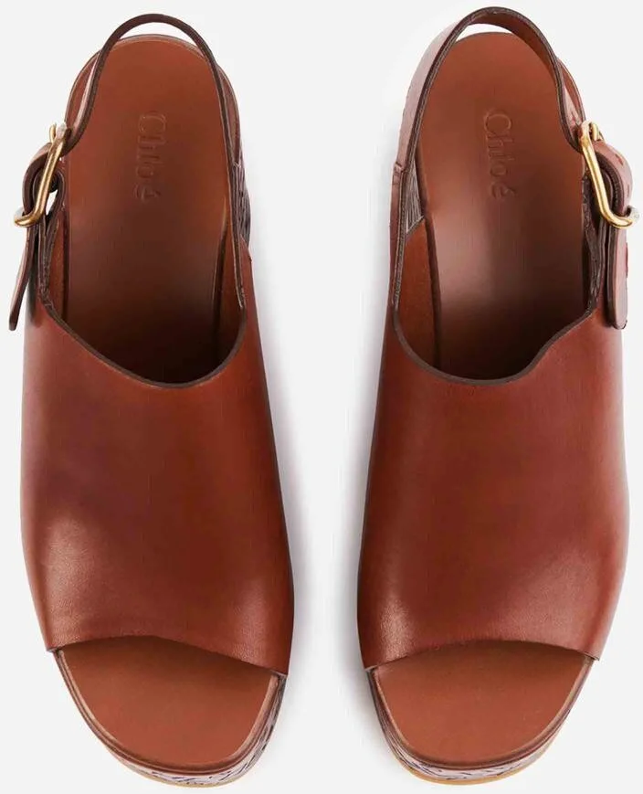 Chloé Maxime Wedge Sandals - Image 4