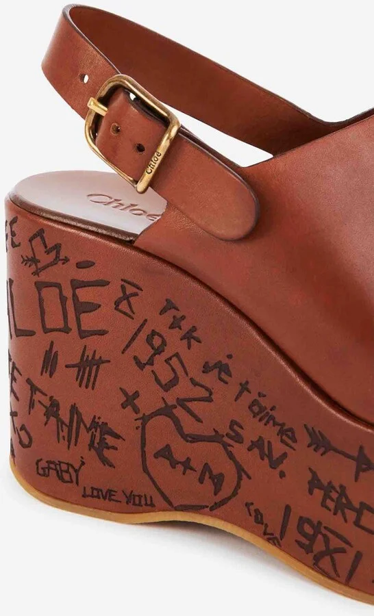 Chloé Maxime Wedge Sandals - Image 6