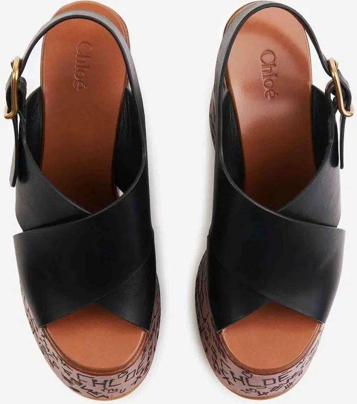 Chloé Maxime Wedge Sandals - Image 5