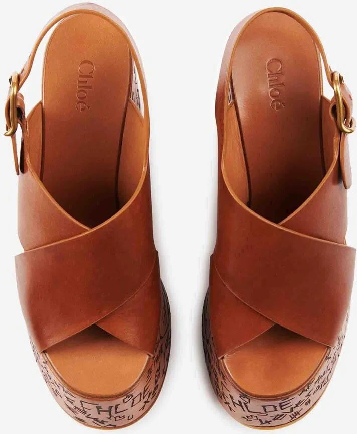 Chloé Maxime Wedge Sandals - Image 3