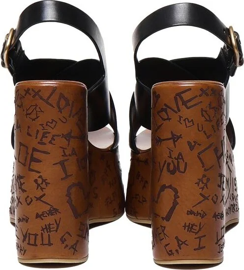 Chloé Maxime Wedge Sandals Shoes - Image 4