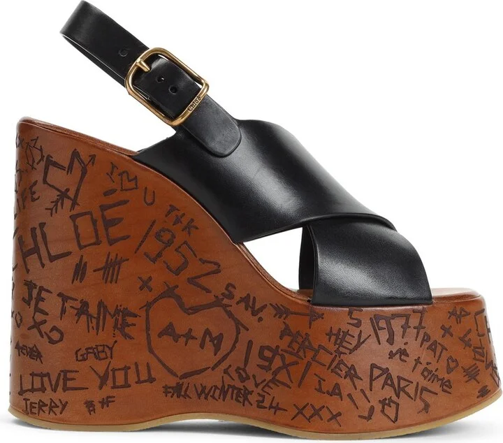 Chloé Maxime Wedge Sandals Shoes