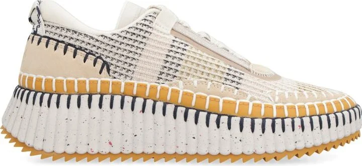 Chloé Nama Fabric Low-Top Sneakers