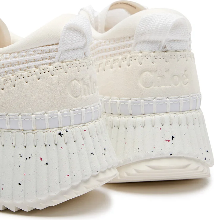 Chloe Nama Panelled Knitted Sneakers - Image 3