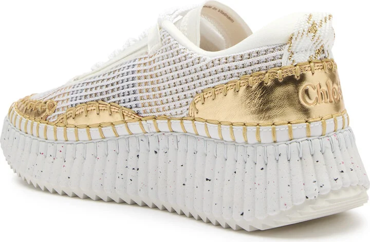 Chloe Nama Panelled Knitted Sneakers - Image 2