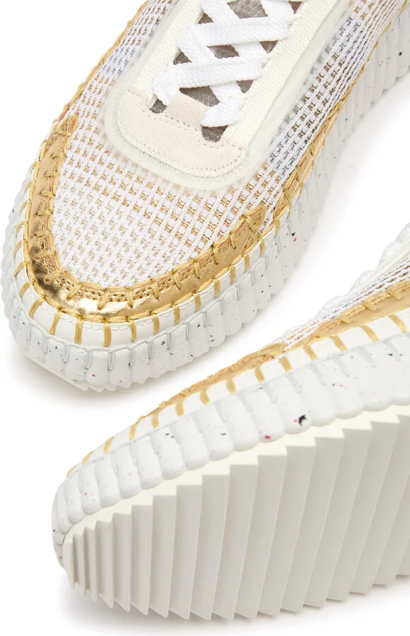 Chloe Nama Panelled Knitted Sneakers - Image 3