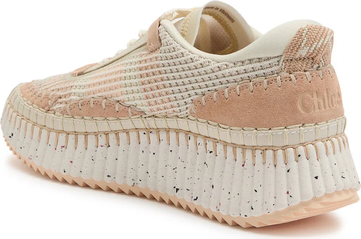 Chloe Nama Panelled Knitted Sneakers - Image 2