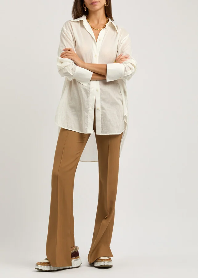 Chloe Nama Panelled Leather Sneakers - Image 6