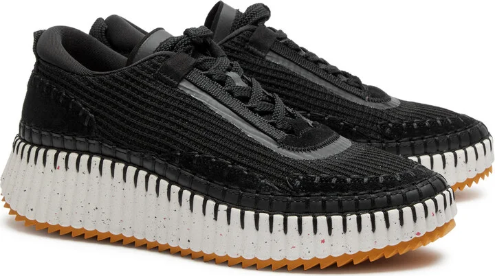 Chloe Nama Panelled Recycled Mesh Sneakers - Image 2