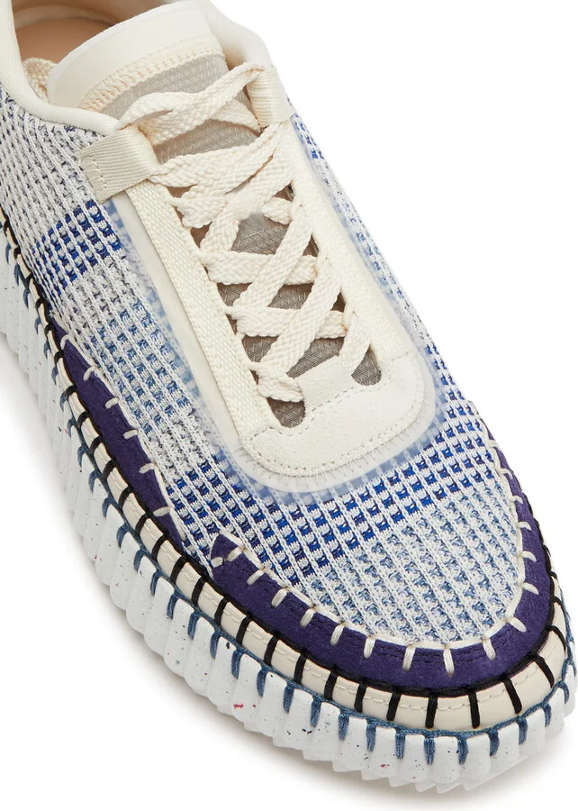 Chloe Nama Panelled Recycled Mesh Sneakers - Image 4