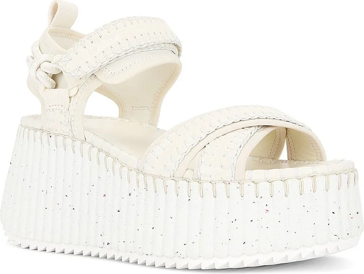 Chloe Nama Sandal in White - Image 2