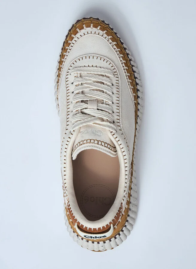 Chloé Nama Sneaker - Woman Sneakers Beige Eu - 38 - Image 5