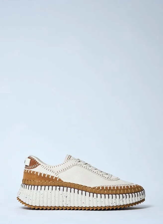 Chloé Nama Sneaker - Woman Sneakers Beige Eu - 38