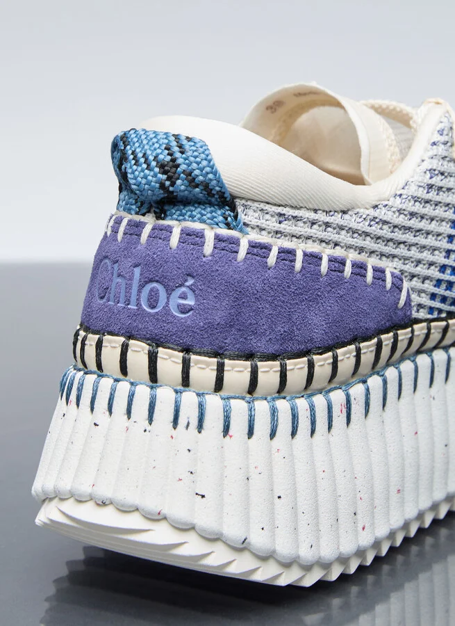 Chloé Nama Sneakers - Woman Sneakers Blue Eu - 40 - Image 5