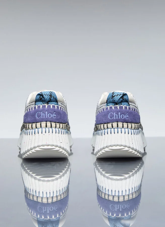 Chloé Nama Sneakers - Woman Sneakers Blue Eu - 40 - Image 6