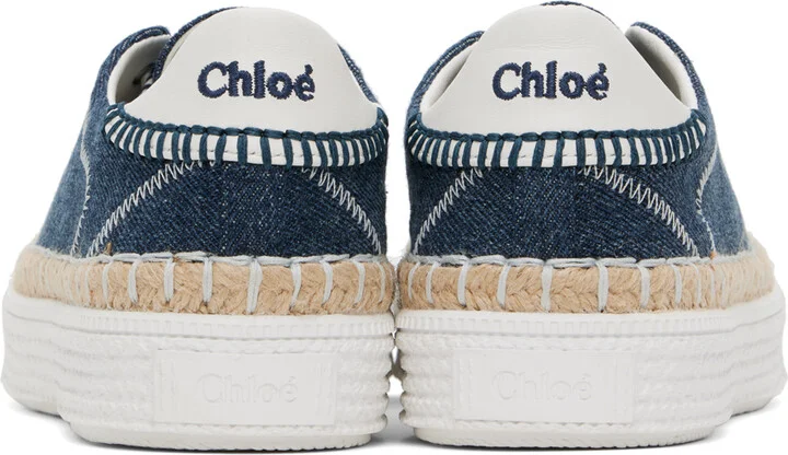 Chloé Navy Telma Sneakers - Image 2