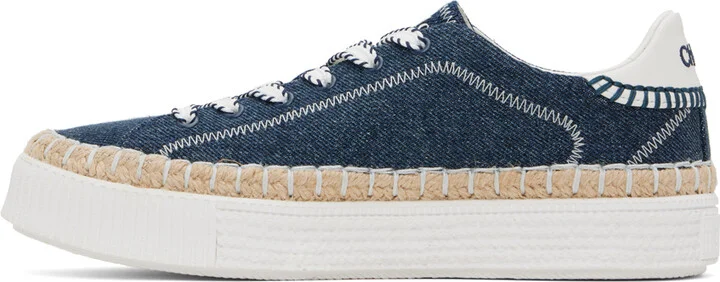 Chloé Navy Telma Sneakers - Image 3