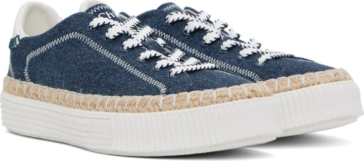 Chloé Navy Telma Sneakers - Image 4