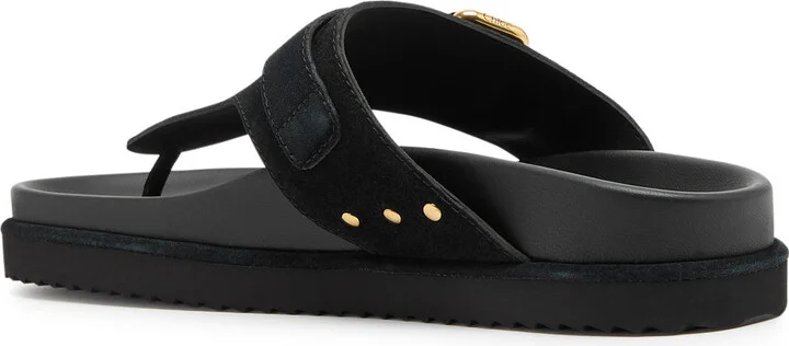 Chloe Nil Suede Thong Sandals - Image 2