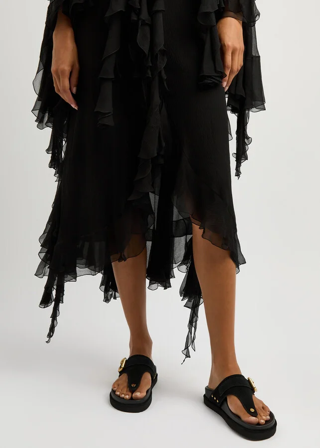 Chloe Nil Suede Thong Sandals - Image 5
