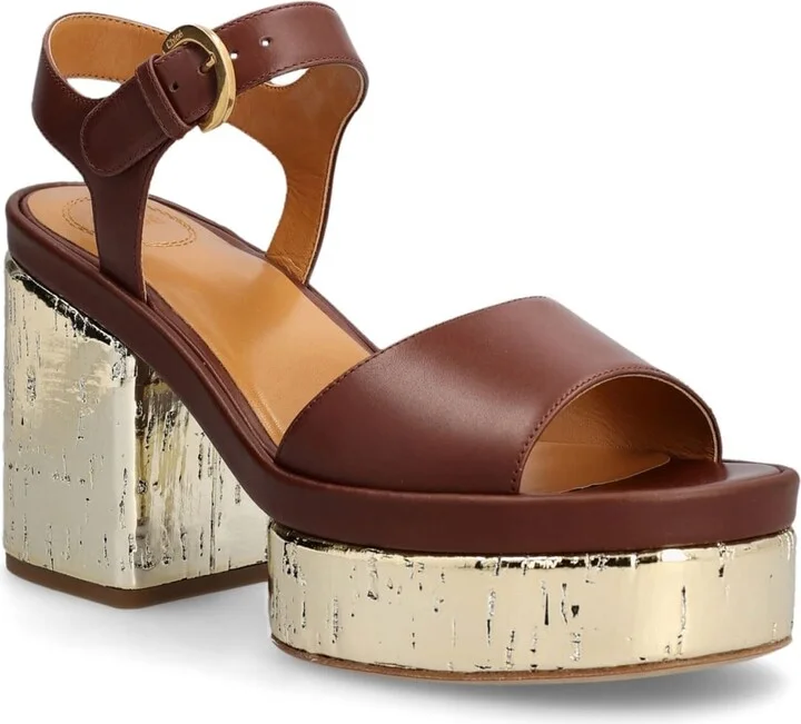 Chloé Odina Leather Sandals - Image 2