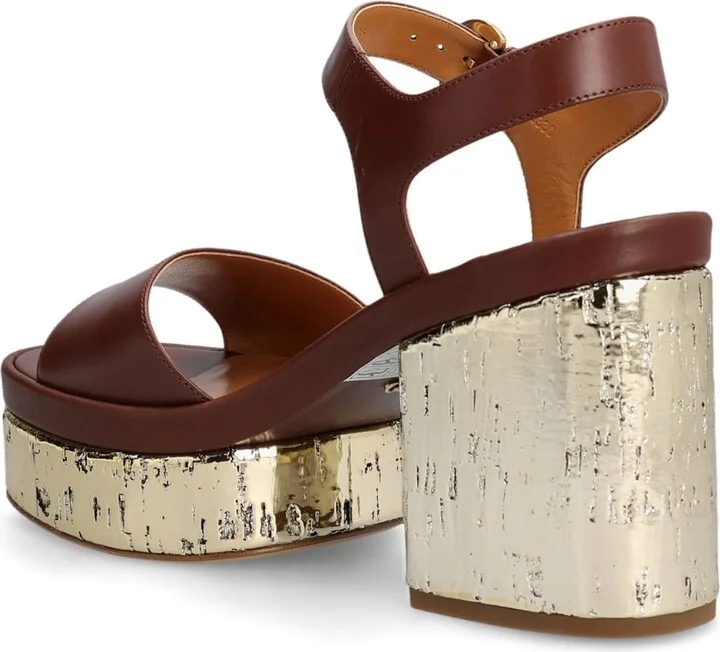 Chloé Odina Leather Sandals - Image 3