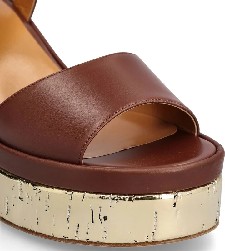 Chloé Odina Leather Sandals - Image 4