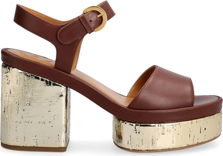 Chloé Odina Leather Sandals