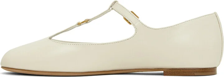 Chloé Off-White Marcie Ballerina Flats - Image 3