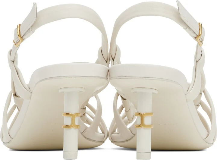 Chloé Off-White Marcie Heeled Sandals - Image 2