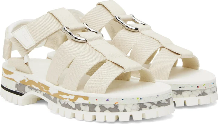 Chloé Off-White Nikie Sandals - Image 4