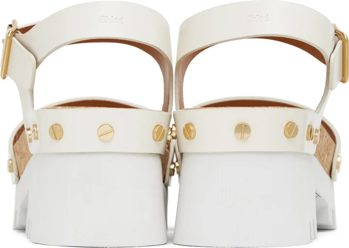 Chloé Off-White Owena Platform Sandals - Image 2