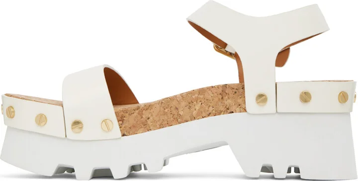 Chloé Off-White Owena Platform Sandals - Image 3