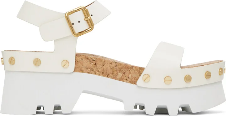 Chloé Off-White Owena Platform Sandals