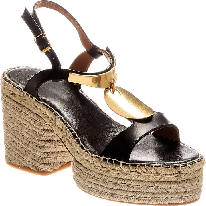 Chloé Pema Leather Platform Sandal