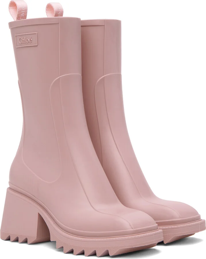 Chloé Pink Betty Boots - Image 4