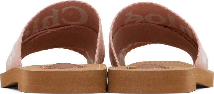 Chloé Pink Woody Sandals - Image 2