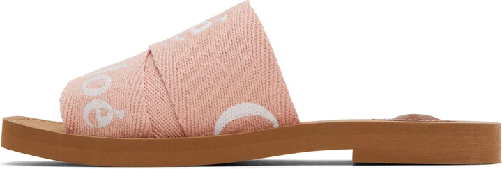 Chloé Pink Woody Sandals - Image 3
