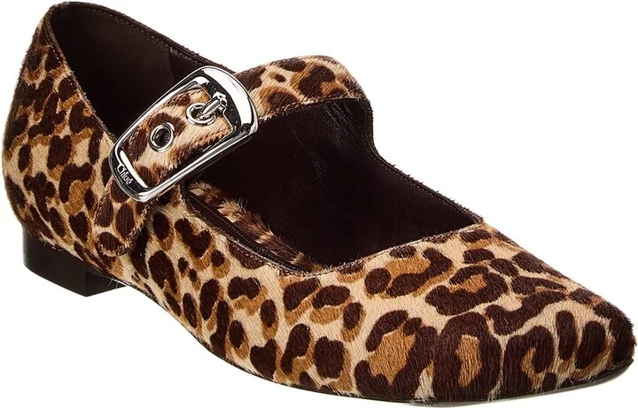 Chloé Polly Haircalf Ballerina Flat