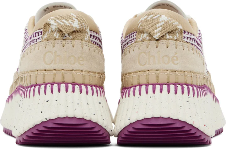Chloé Purple Nama Sneakers - Image 2