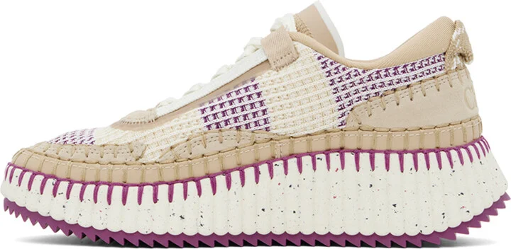 Chloé Purple Nama Sneakers - Image 3