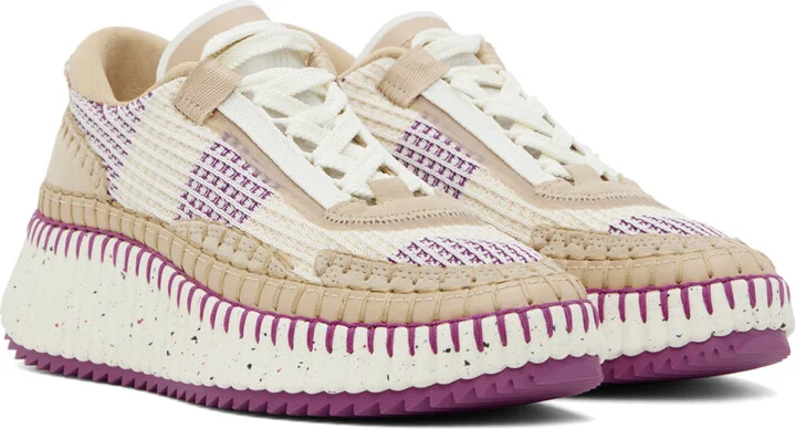 Chloé Purple Nama Sneakers - Image 4