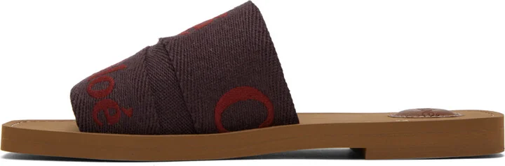 Chloé Purple Woody Sandals - Image 3