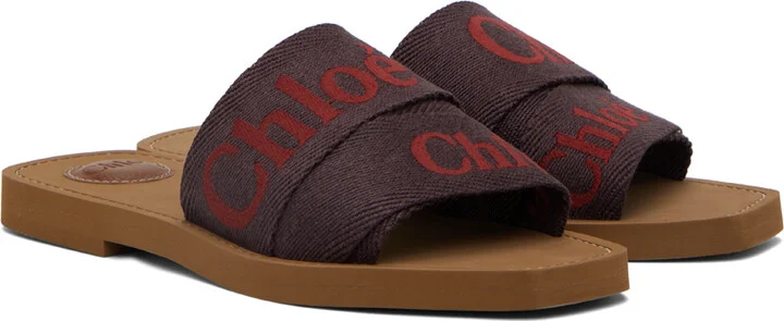 Chloé Purple Woody Sandals - Image 4