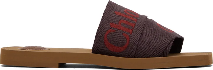 Chloé Purple Woody Sandals