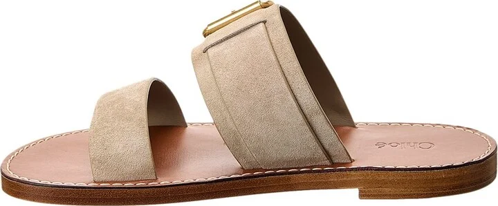 Chloé Rebecca Double Strap Suede Sandal - Image 2