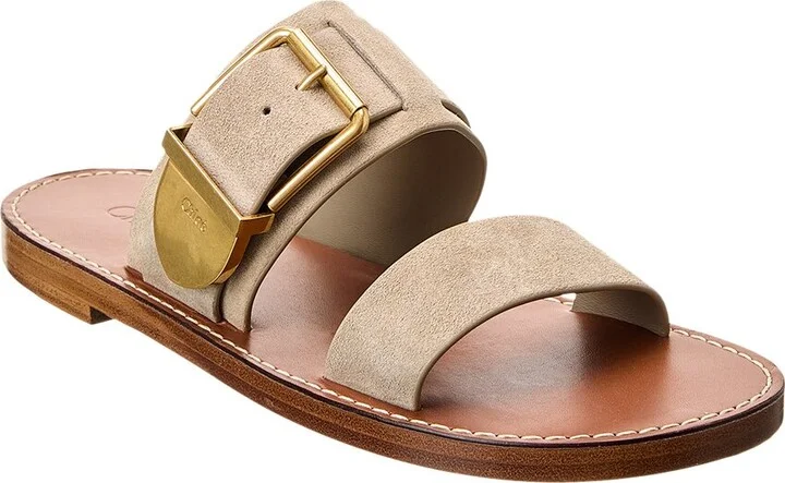 Chloé Rebecca Double Strap Suede Sandal