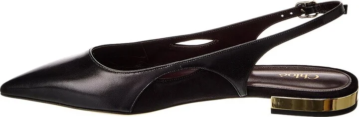 Chloé Saada Leather & Suede Slingback Flat - Image 2