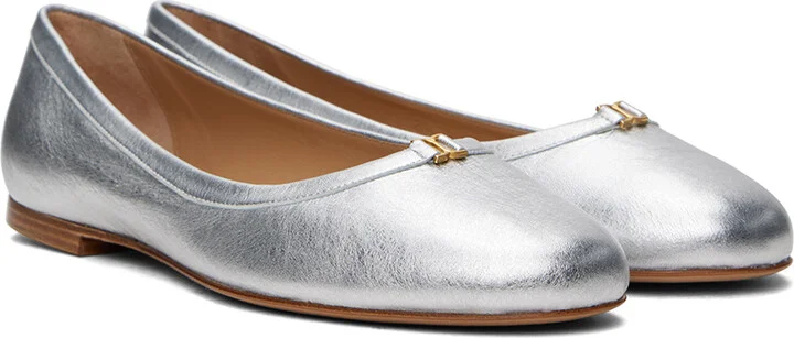 Chloé Silver Marcie Ballerina Flats - Image 4